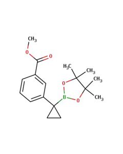 Astatech (1-(3-(METHOXYCARBONYL)PHENYL)CYCLOPROPYL)BORONIC ACID PINACOL ESTER; 0.25G; Purity 95%; MDL-MFCD30496717